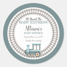 Alle an Bord des Baby Express Train Boy Baby Showe