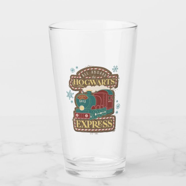 Alle an Bord des HOGWARTS™ Express Weihnachtskochs Glas (Vorderseite)