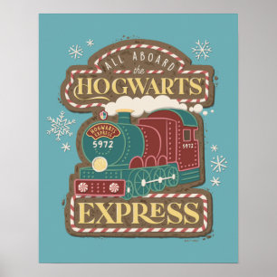 Alle an Bord des HOGWARTS™ Express Weihnachtskochs Poster