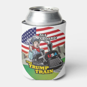 ALLE AN BORD DES TRUMPF-ZUGS!!! USA-Nationalismus Dosenkühler