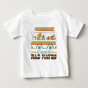 Alle an Bord für Rad-Wellen Baby T-shirt