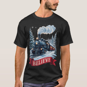 Alle an Bord Polar Express Weihnachten Nordpol Xma T-Shirt