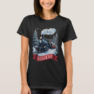 Alle an Bord Polar Express Weihnachten Nordpol Xma T-Shirt