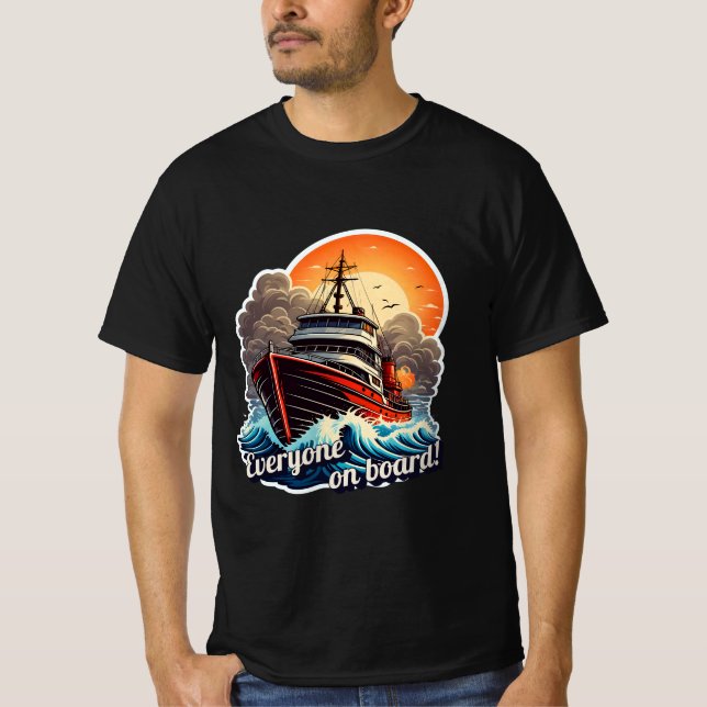 Alle an Bord! T-Shirt (Vorderseite)