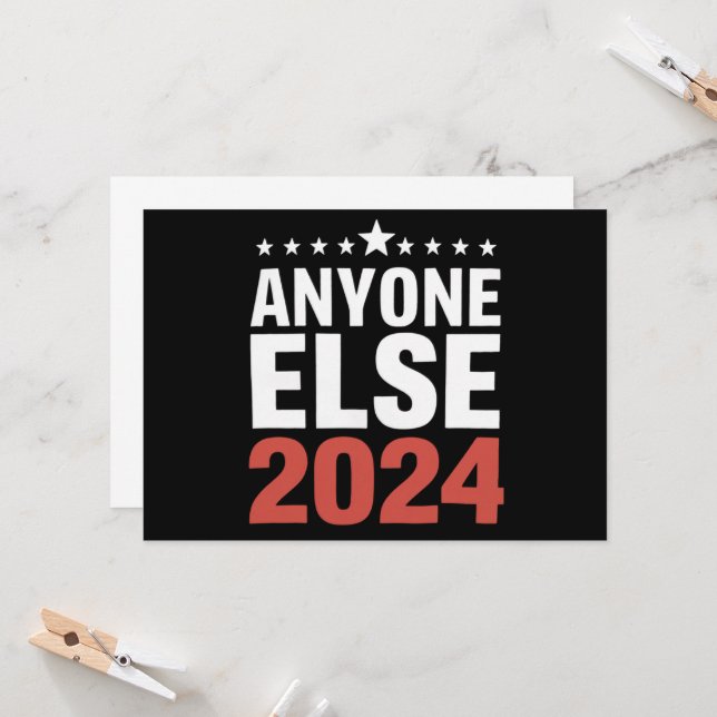 Alle anderen 2024 Wahlkampagne, politisch lustig Einladung (Vorderseite/Rückseite Beispiel)