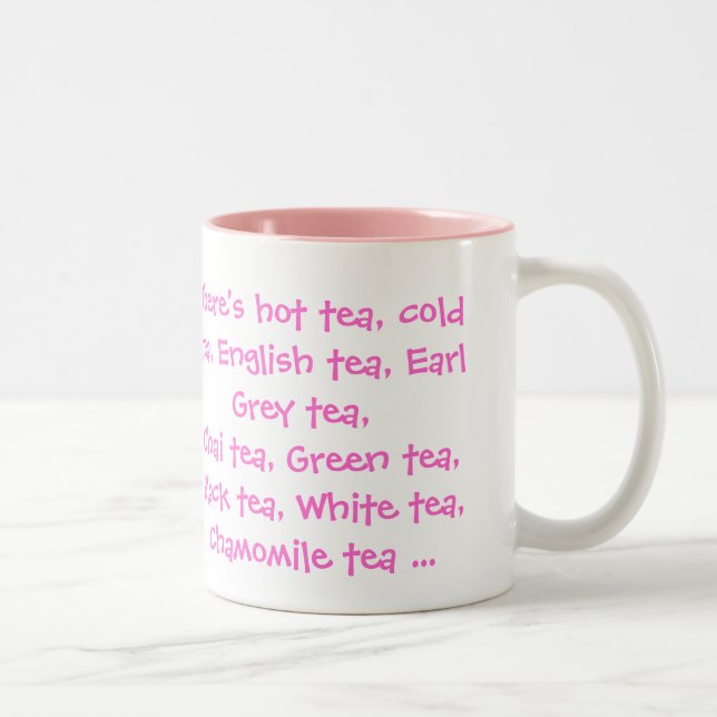 Alle Arten Tee Zweifarbige Tasse (Rechts)