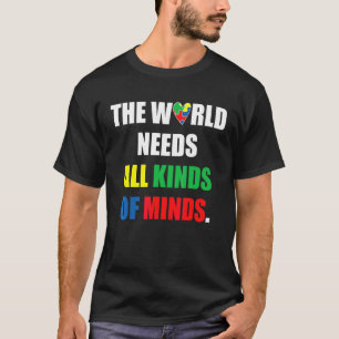 Alle Arten Von Geistigen Autismus-Bewusstseinsmona T-Shirt