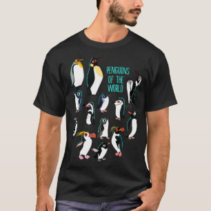 Alle Arten von Pinguinen der Welt I Pinguin P T-Shirt