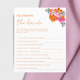 Alle Augen auf dem Bride Floral Brautparty Game