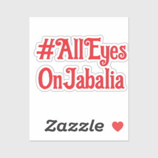 Alle Augen auf Jabalia Vinyl Decal Aufkleber
