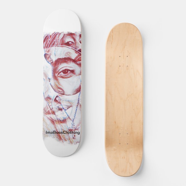 Alle Augen auf meinem Skateboard (Vorderseite)