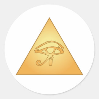 Alle Augen/Auge des Horus: Runder Aufkleber
