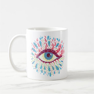 Alle Augen - böse Augen - Trippy Psychedelic Tasse