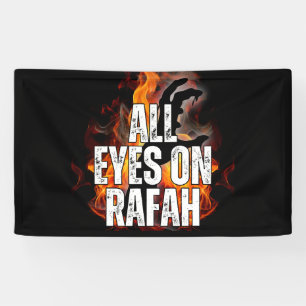 ALLE AUGEN ZU RAFAH - Rafah Gaza Palästina-Massake Banner