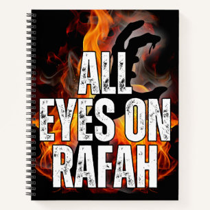 ALLE AUGEN ZU RAFAH - Rafah Gaza Palästina-Massake Notizbuch