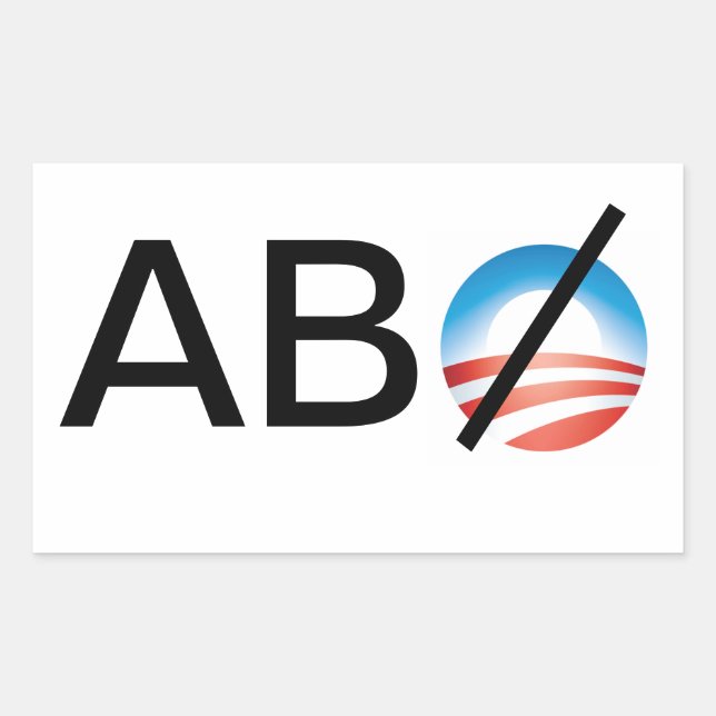 Alle außer Obama Rechteckiger Aufkleber (Vorderseite)