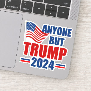 Alle außer Trump Funny 2024 Wahlen Laptop Aufkleber