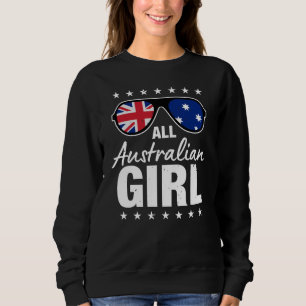 Alle Australian Girl Patriotic Australia Women Gif Sweatshirt