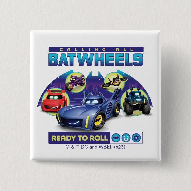 Alle Batwheels™ - Bereit zum Rollen Button (Vorderseite)