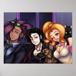 Alle bedruckt poster