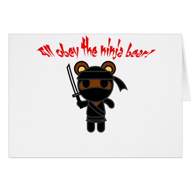 Alle befolgen den Ninja Bären (Vorderseite (Horizontal))