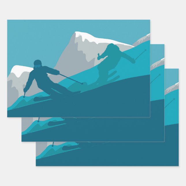 Alle Bergskigebiete Geschenkpapier Set (Set)