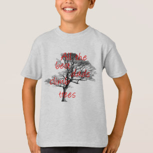 Alle besten Väter klettern auf Bäume, Baumpfleger T-Shirt