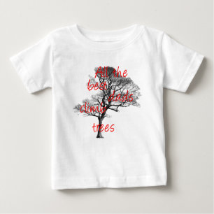 Alle besten Väter klettern auf Bäume, Laubbäume Baby T-shirt