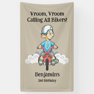 Alle Biker auf einen Aufruf Banner
