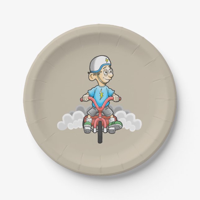 Alle Biker aufgerufen Pappteller (Vorderseite)