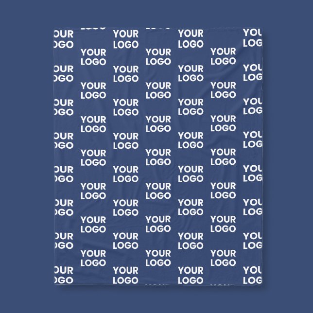 Alle Bilder oder Firmenlogo bearbeitet Dunkelblau Fleecedecke (Von Creator hochgeladen)