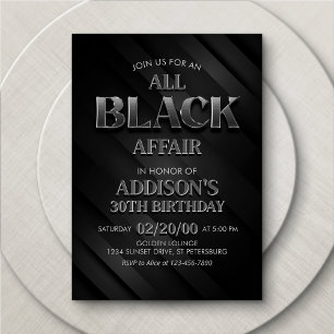 Alle Black Affair-Party Einladungen