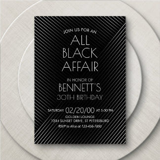Alle Black Affäre Geburtstag Einladung