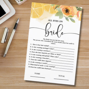 Alle Blicke auf das Bridge Brautparty Game