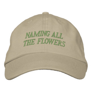 Alle Blumen benennen Bestickte Baseballkappe