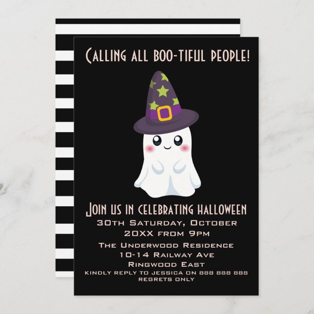 ALLE BOOTIFUL MENSCHEN AUFRUFEN EINLADUNG (Vorne/Hinten)