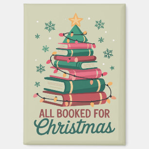 Alle Bücher für Weihnachten Bibliothekar Buchliebh Magnet