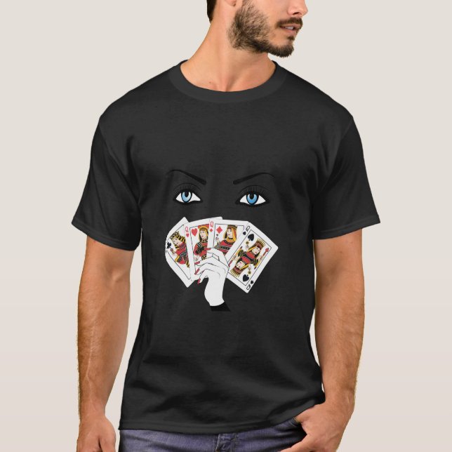 Alle Casino-Queens, die ihren Kartenspieler blu sp T-Shirt (Vorderseite)