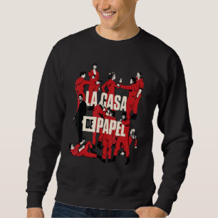 Alle Charaktere Money City Heists Poster für Männe Sweatshirt