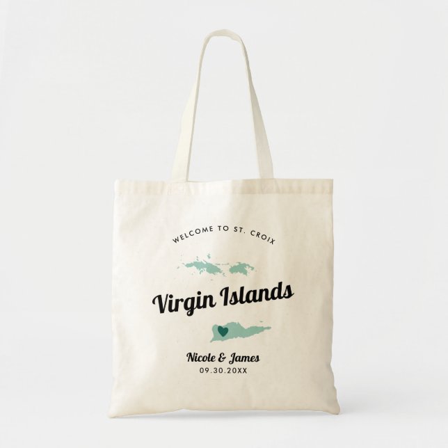 Alle Colour Jungfrau Islands Wedding Welcome Bag, Tragetasche (Vorne)