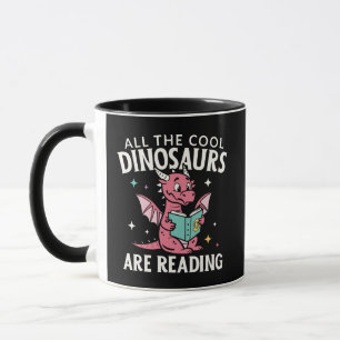 Alle coolen Dinosaurier lesen gerne Tasse