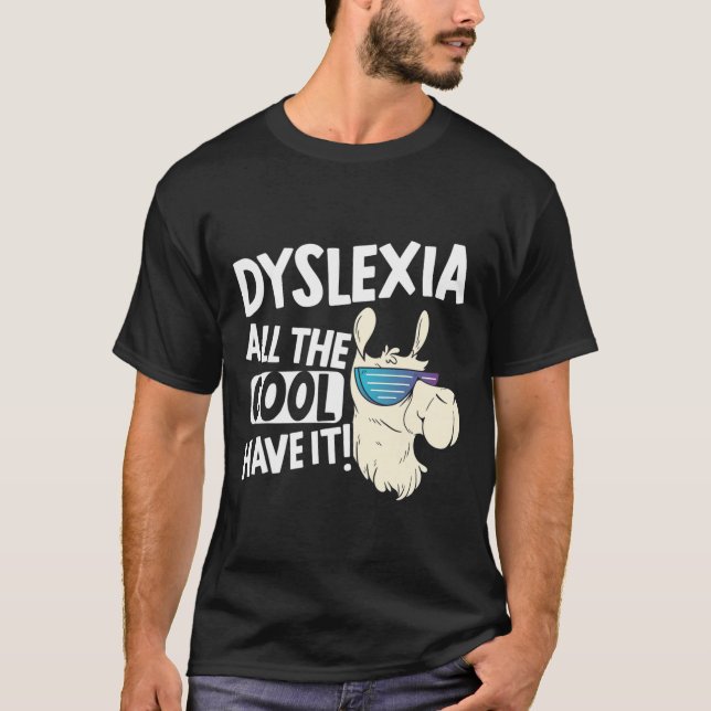Alle Coolen Kinder haben es Dyslexie Awareness Lam T-Shirt (Vorderseite)