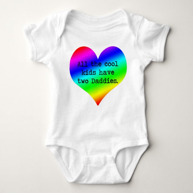 Alle coolen Kinder haben zwei Vatis ....... Baby Strampler (Vorderseite)