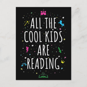 Alle Coolen Kinder lesen I Postkarte