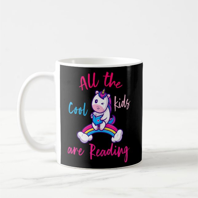 Alle Coolen Kinder lesen Vintag Buch Kaffeetasse (Links)