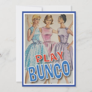 Alle Damen spielen Bunco Einladung