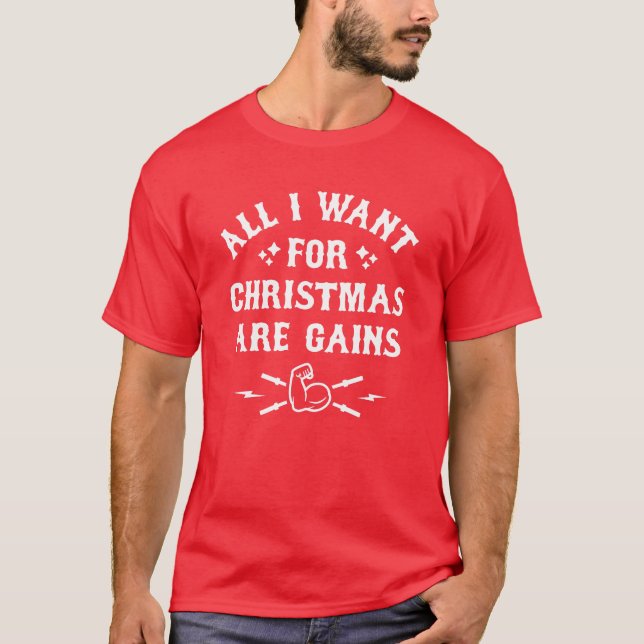 Alle, die ich für Weihnachten will, sind Gewinne T-Shirt (Vorderseite)