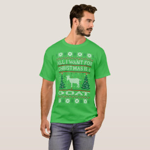 Alle, die ich für Weihnachtsziegen-hässliches T-Shirt