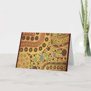 Alle, die Sie benötigen, ist Liebe-Gruß-Karte Karte