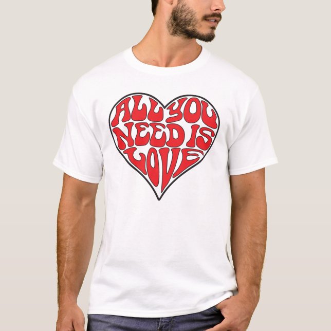 Alle, die Sie benötigen, ist Liebe (helle FarbT - T-Shirt (Vorderseite)